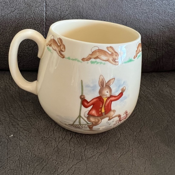 Vtg. Royal Doulton Bunnikins Cup Mug Fishing Boat Crab Design by Barbara Vernon - Picture 4 of 7